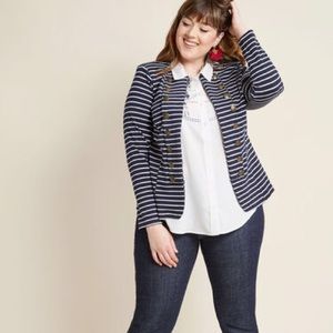 Modcloth Nautical Knit Jacket